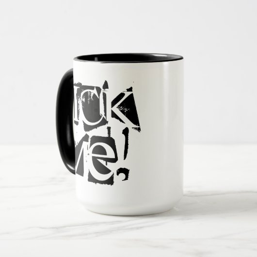 Kies me! (Mok 1 van 4) Mok (Voorkant links)