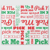 Kies mij cadeaupapier (Vlak)