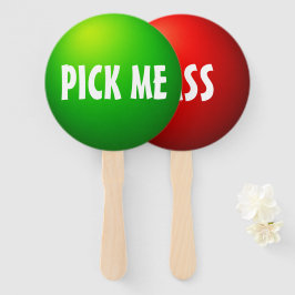 Kies Mij Pas Klaslokaal Spel Paddle Bord Handwaaier