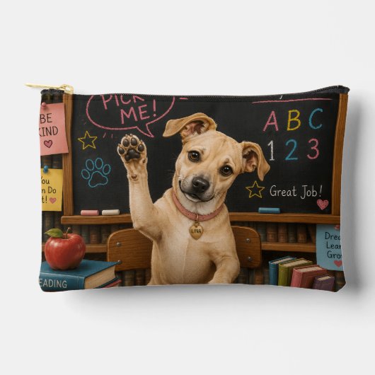 Kies Mij! Schattige Schoolhond die Poot Geeft Etui (Voorkant)
