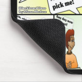 Kies mij zwarte Muismat (Hoek)