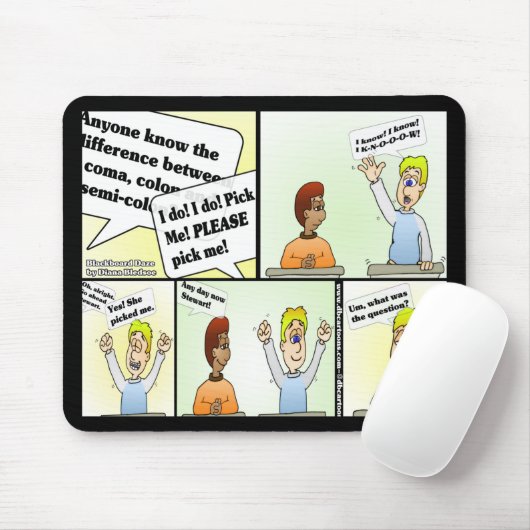 Kies mij zwarte Muismat (Met muis)