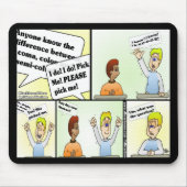 Kies mij zwarte Muismat (Voorkant)