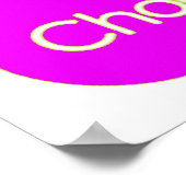 Kies Mijn Bord Roze Poster (21 maten) (Hoek)