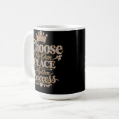 Kies Mijn Eigen Vrede en Succes Koffiemok (Voorkant links)