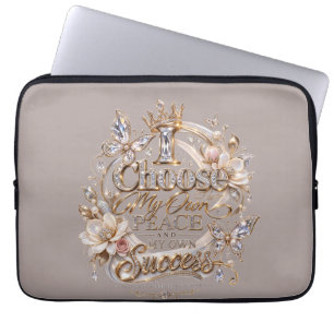 Kies Mijn Eigen Vrede en Succes Laptop Sleeve
