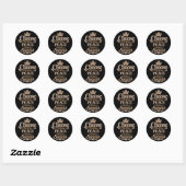 Kies Mijn Eigen Vrede en Succes Ronde Sticker (Vel)