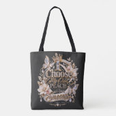 Kies Mijn Eigen Vrede en Succes Tote Bag (Achterkant)