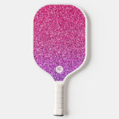 KIES MIJN SASS CUSTOM GLITTER TYPOGRAPHY PICKLEBALL PADDLE (Achterkant)