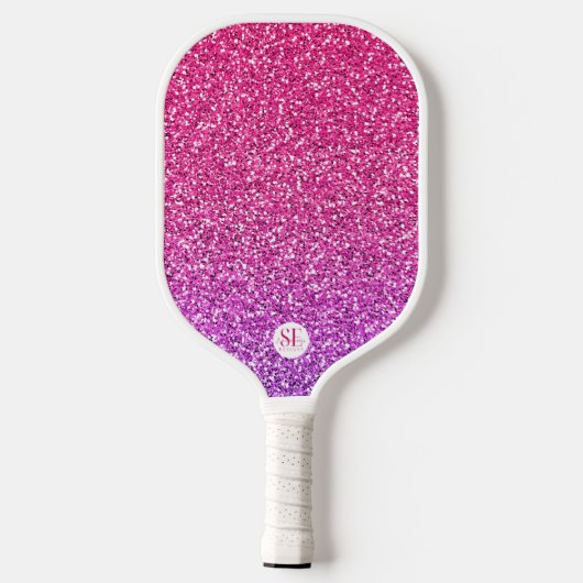 KIES MIJN SASS CUSTOM GLITTER TYPOGRAPHY PICKLEBALL PADDLE (Achterkant)