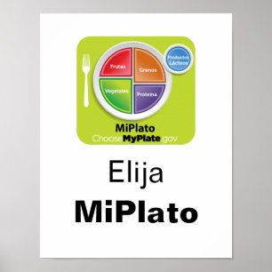 Kies MyPlate Spaans Poster - Elija MiPlato
