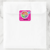 Kies MyPlate Sticker - Magenta (Tas)