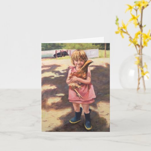 Kies "n Boots" Kaart (Gele Bloem)