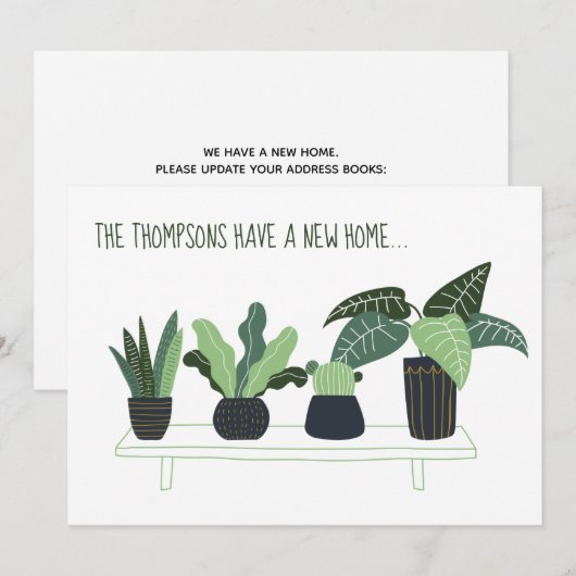 Kies Nieuw adres Verander Potentiële Planten Verpl Aankondiging (Voorkant / Achterkant)