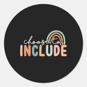 Kies om autisme van de leerkrachten in het speciaa ronde sticker