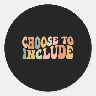 Kies om autisme van de leerkrachten in het speciaa ronde sticker