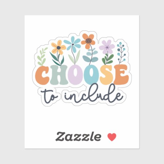 Kies om autisme van de leerkrachten in het speciaa sticker (Vel)