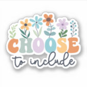 Kies om autisme van de leerkrachten in het speciaa sticker (Voorkant)