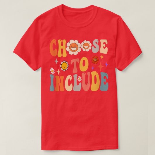 Kies om autisme van de leerkrachten in het speciaa t-shirt (Design voorkant)