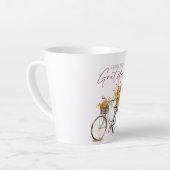 Kies om dankbaar te zijn - Bicycle & Rustic Herfst Latte Mok (Linkerhoek)