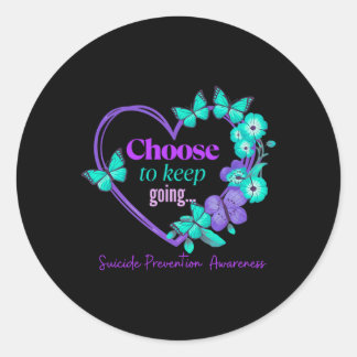 Kies om door te gaan Heartflower Vrouwen Ronde Sticker