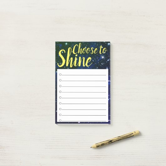 Kies om een lijst te maken post-it® notes (Op bureau)