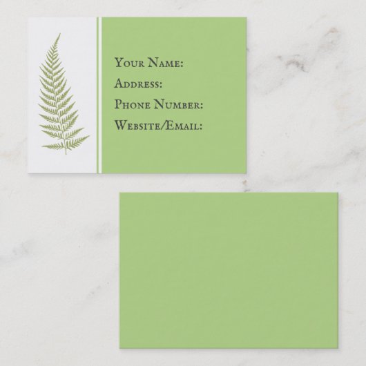 Kies om het even welk geperst Visitekaartje van he (Voorkant / Achterkant)