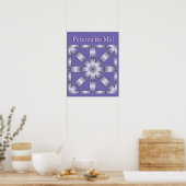 Kies om het even welk Kleur Herhaald Patroon van d Poster (Keuken)