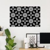 Kies om het even welk Kleur Herhaald Patroon van d Poster (Thuiskantoor)