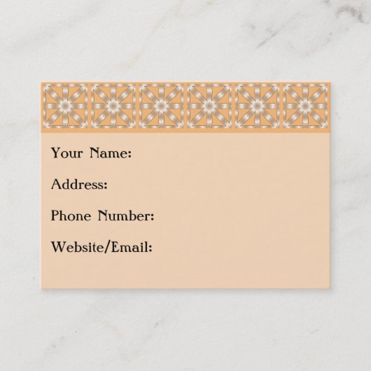 Kies om het even welk Kleur Herhaald Patroon van d Visitekaartje (Voorkant)