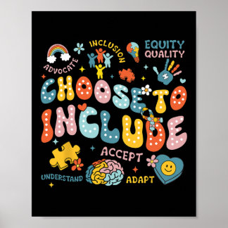 Kies Om Insluitingsproblemen Op Te Nemen Autisme B Poster