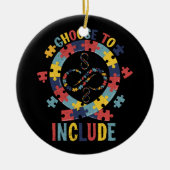 Kies om speciaal docent Autism Awareness Keramisch Ornament (Voorkant)