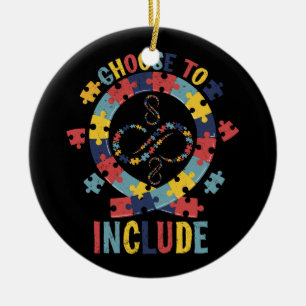 Kies om speciaal docent Autism Awareness Keramisch Ornament