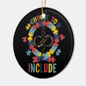 Kies om speciaal docent Autism Awareness Keramisch Ornament (Links)