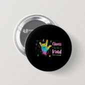 Kies om Vriendelijk te Zijn Doofbewustzijn ASL Han Ronde Button 5,7 Cm (Voorkant /achterkant)
