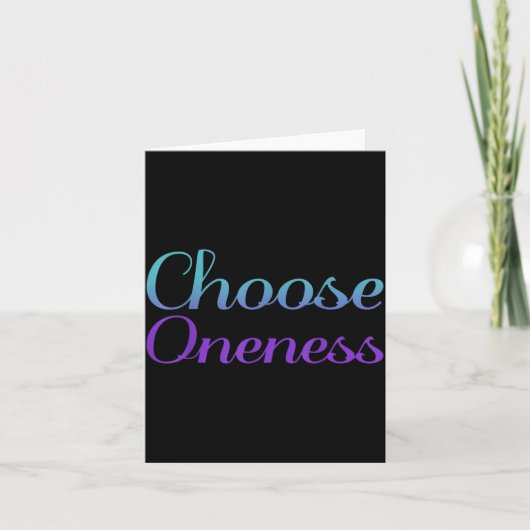 Kies Oneness Preventie Kunstwerk Kaart (Voorkant)