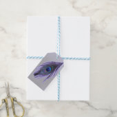 Kies Paarse achtergronddoezelaar Cadeaulabel (Met Touw)
