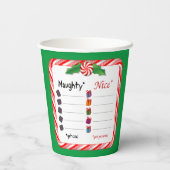 Kies partij! Ondeugend of Nice Papieren Bekers (Achterkant)