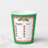 Kies partij! Ondeugend of Nice Papieren Bekers (Voorkant)