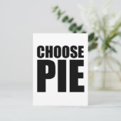 Kies Pie Briefkaart (Staand voorkant)