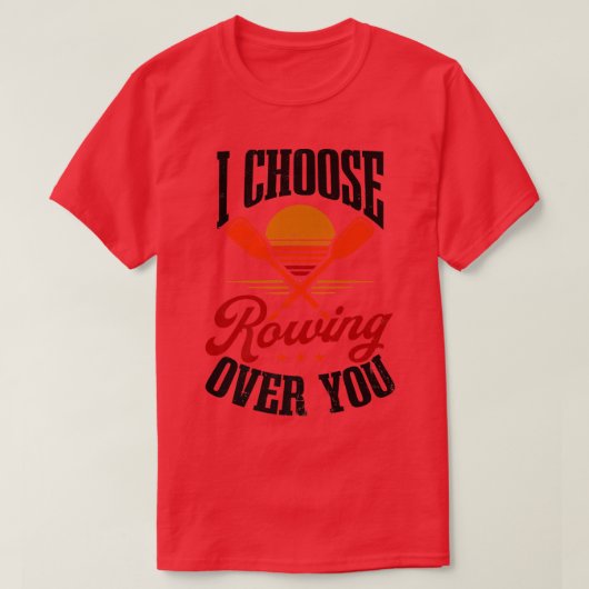 Kies Rijen over uw ontwerp-roeien T-shirt (Design voorkant)