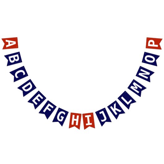 Kies Rood Wit Blauw Patriottisch 2 Laag Sjabloon Vlaggetjes (Alle)