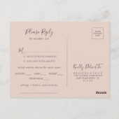 Kies RSVP-Briefkaart voor het menu Bergland wissen (Achterkant)