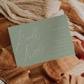 Kies RSVP-kaart voor het horizontale menu Boho-scr