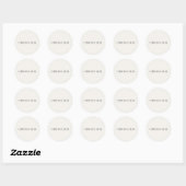 Kies Rustige Ronde Sticker – Calm Living Serie (Vel)
