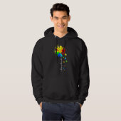 Kies Sind Autisme Awareness Sunflower Hoodie (Voorkant volledig)