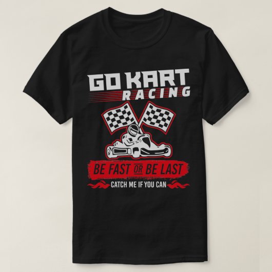 Kies Snel voor racen of ben het laatst T-shirt (Design voorkant)