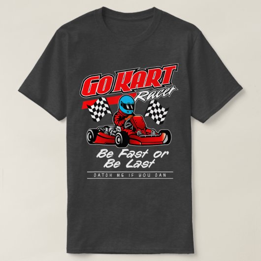 Kies Snel voor racen of ben het laatst T-shirt (Design voorkant)