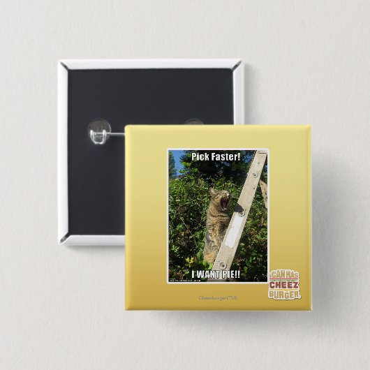 Kies sneller! vierkante button 5,1 cm (Voorkant /achterkant)