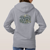 Kies Stilte Hoodie (Achterkant)